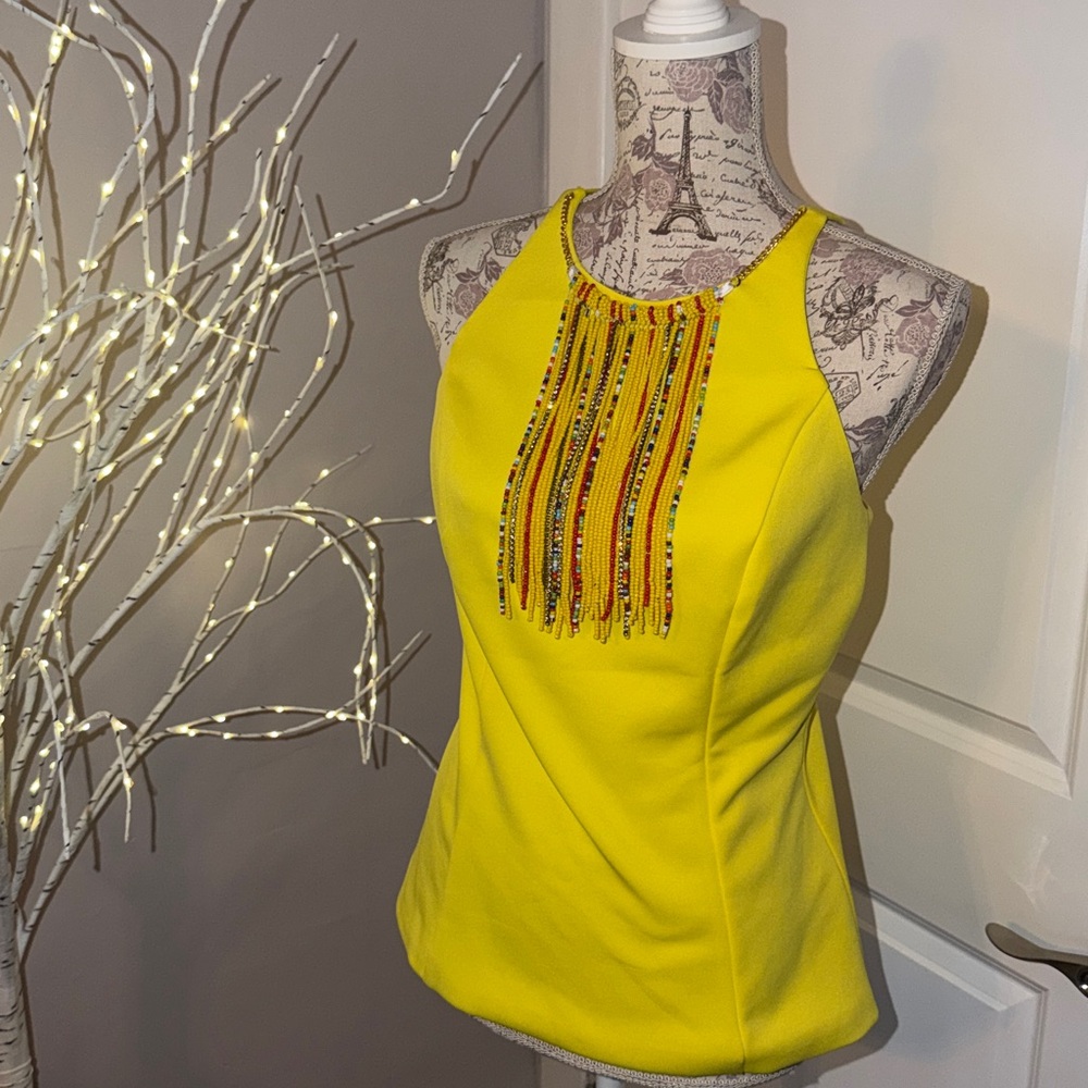 XOXO Bright Yellow Zip-Up Dress